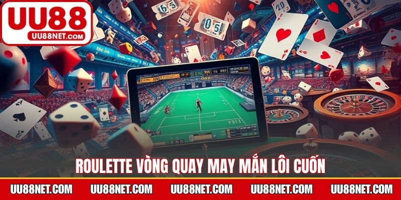 Roulette vòng quay may mắn lôi cuốn, đa dạng nhiều bàn cược