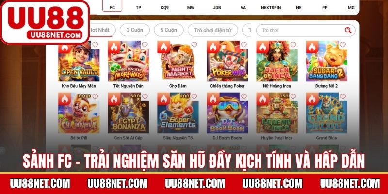 Sảnh FC - Trải nghiệm săn hũ đầy kịch tính và hấp dẫn